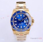 Rolex Submariner new 41MM 3235 Watch Yellow Gold with Blue Dial